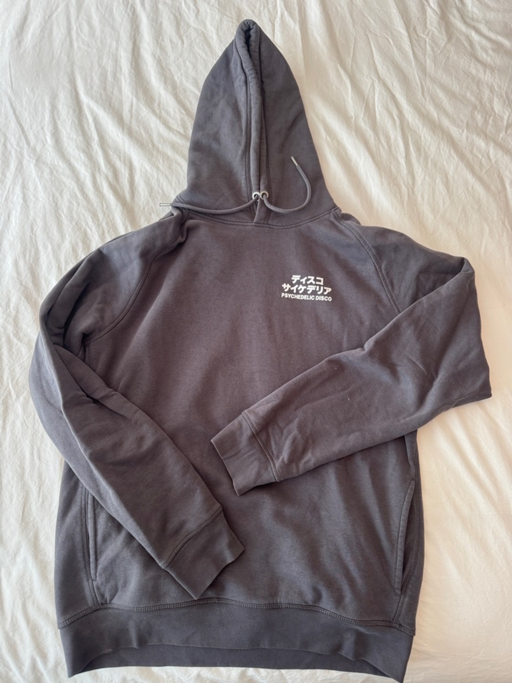 Charcoal Gray 'Psychedelic Disco' Graphic Hoodie